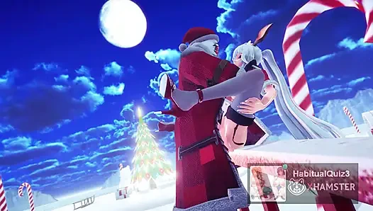 MMD R18 рождественский секс Люк хочет в публичном гэнгбэнге Ahegao 3D, хентай Fap герой NTR неверная жена с большим хуем