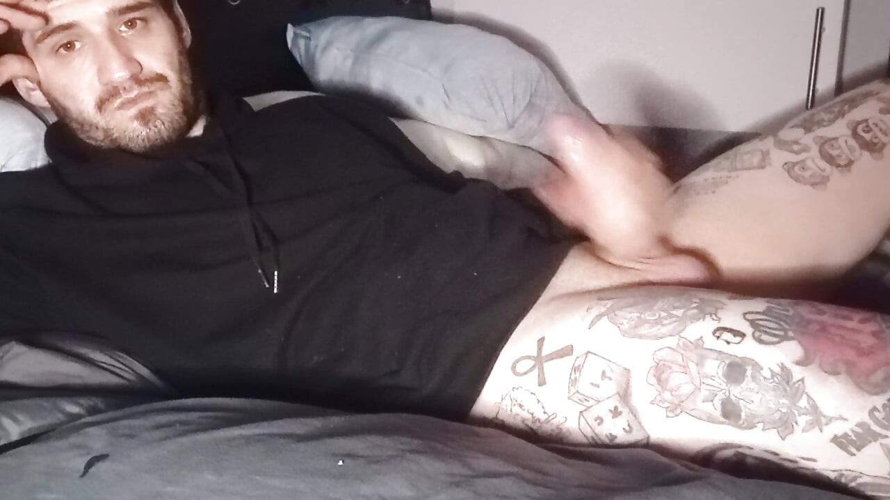 Hot guy rubbing his cock so nicely