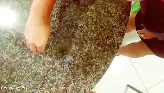 Good morning stepdad anal fucked and drinking cum from the table!!! Day 2 3-3