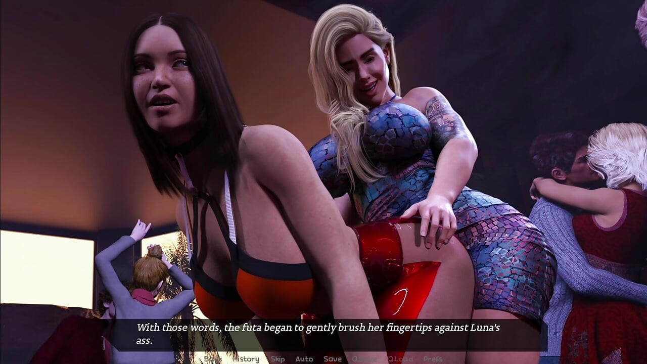 Busty Luna Trapped by Two Mature Futas Ishani & Taylor in The Night Club Party