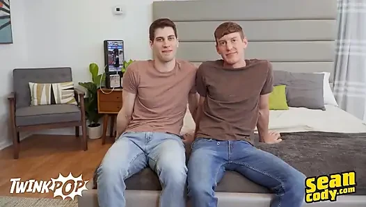 TWINKPOP  - Angelo's finally back in the studio, and he's paired with redhead newbie Kevin