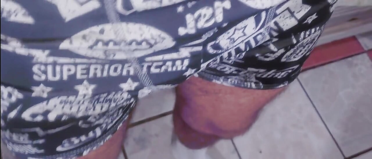 Gray Boxer and White Socks (video 1)