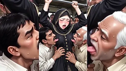 Gadis muslim berhijab dientot habis-habisan sama pria tua yang jelek dan bejat - diremas, dicium, dientot habis-habisan bagian 2