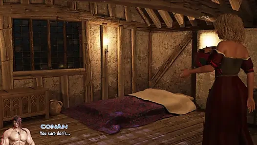 Doppelter Ärger Mit Conan: Randi Floras Epische Möpse Verehrt - Bholi Liriel Verliert Die Jungfräulichkeit in Heißem Dreier