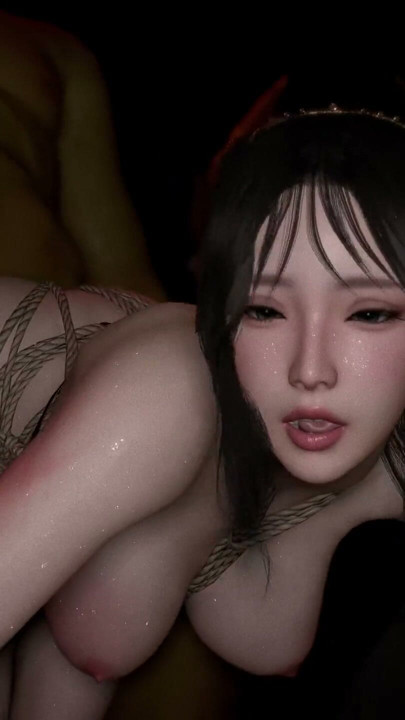Busty Asian Beauty with Perfect Ass Dominated By Huge Orc Cock | Clip 2