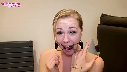 Drool Slut: Soaked in Spit with Gags and Pegs