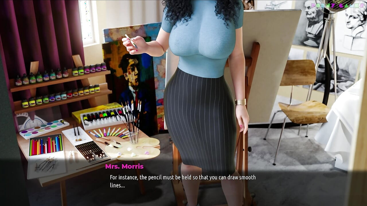 MILFs of Sunville by L7team - Taking Part in Stimulating Art Lessons 14