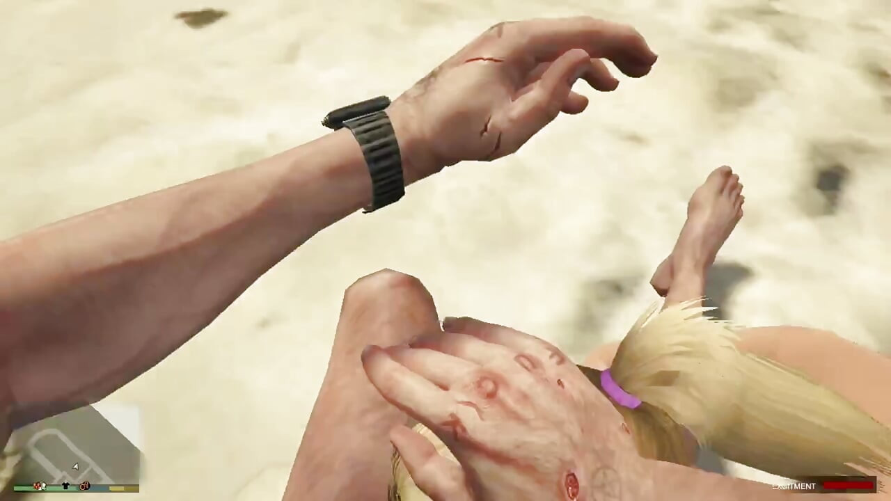 Sugar Daddy Trevor and Sugar Baby Tracey have sex in beach volleyball court