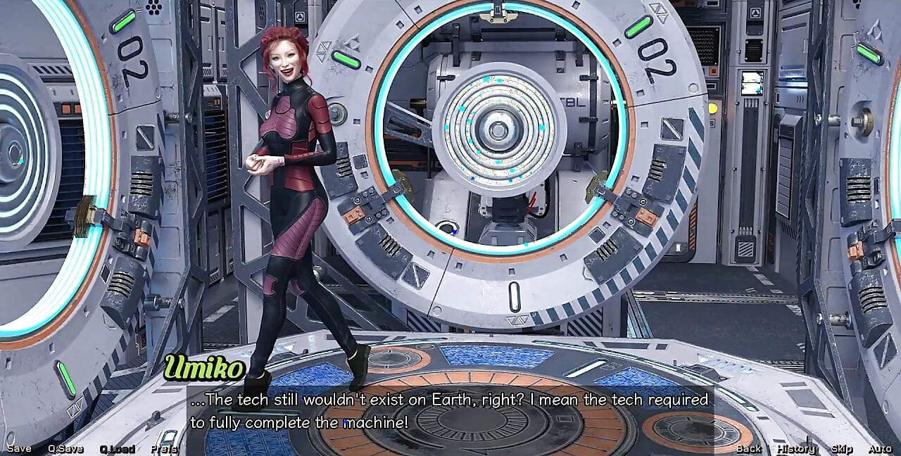 Stranded in Space - Holding Hands with Asian Scientist MILF