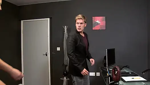 Small titted secretary gets fucked in the office