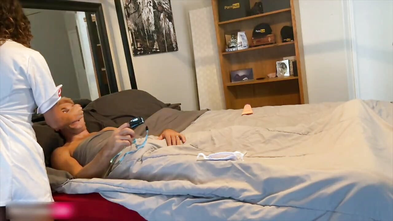 Naughty Nurse Knows How to Make a Man Feel Better When He's Sick