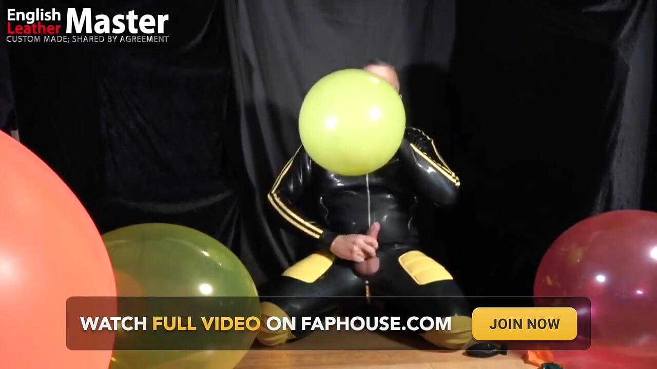 लूनिंग बैलून कोई पॉप नहीं खेलता है फिर चबूतरे पर जाता है