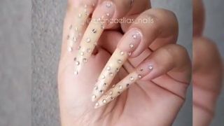 Porn sexy long nails 3