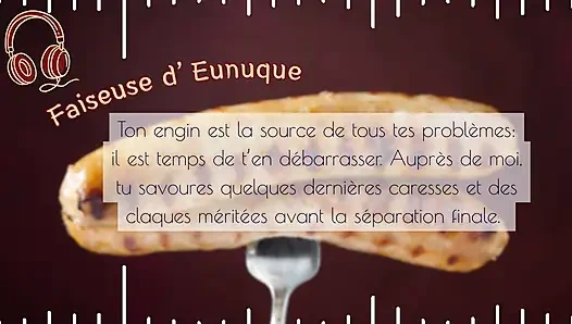 (frakkör) Je te coupe la bite - Fransız sesli kadın egemenliği kastrasyon