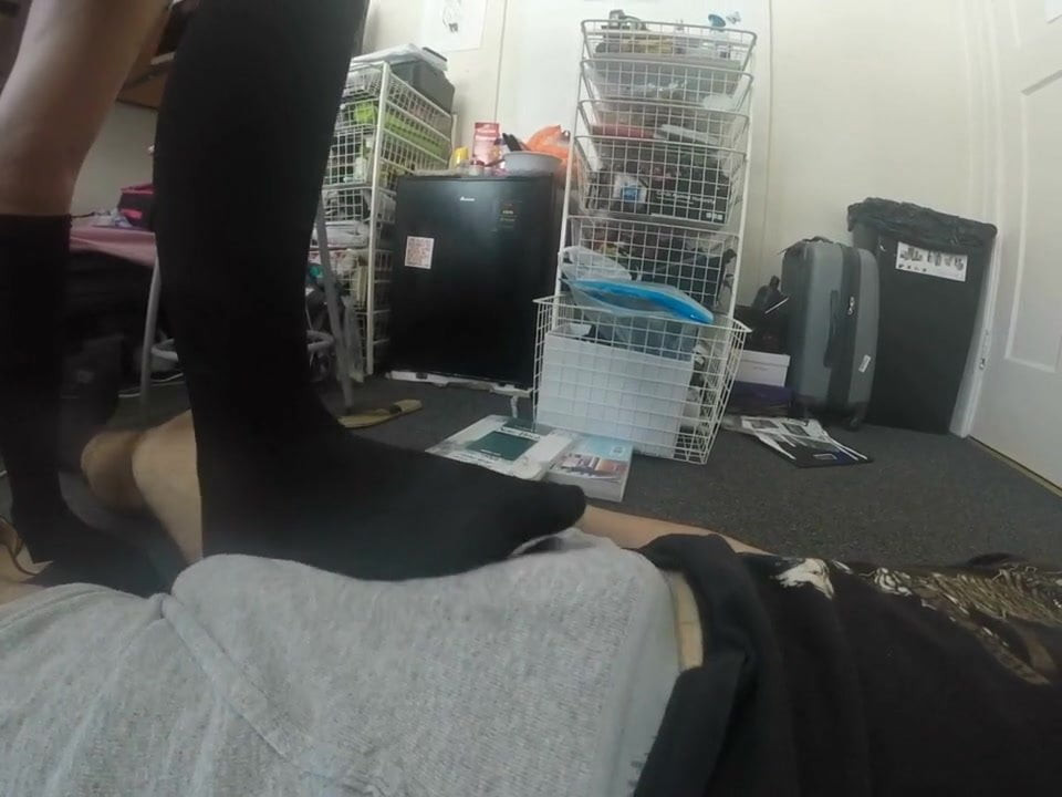 Miss C school Girl Footjob.