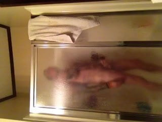 Cameron Sherrill bathroom shower masturabate.