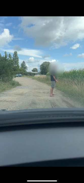 Beenjoy - bilavrunkning sammanställning och enorm väg cumshot framför bilister - fånga och se
