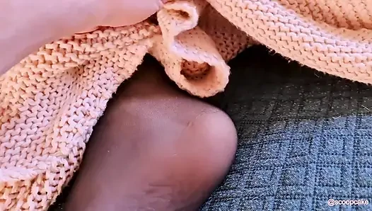 Scoopcakes first sextape in stockings and wet panties fucked by big cock with huge cumshot