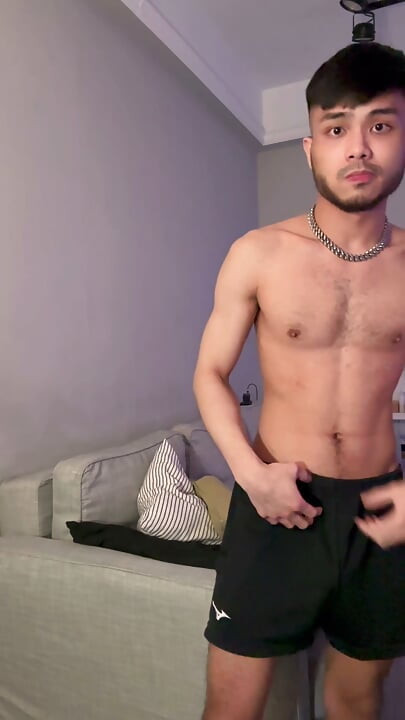 Asian boy Fit-in time