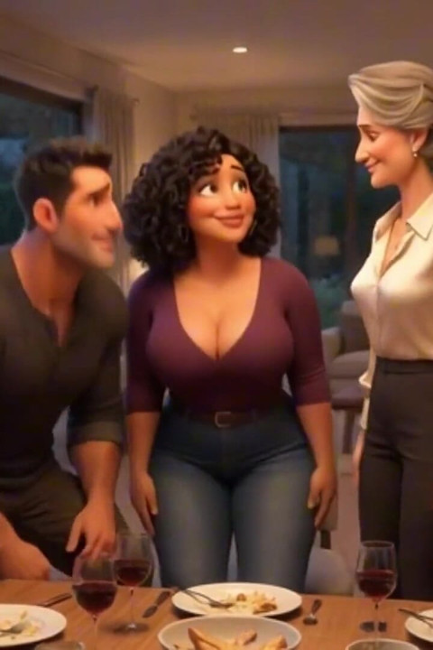 Steamy Weekend Surprise with Alluring Mature Stepaunt and Fiancée Loving Approval - Ai Generated