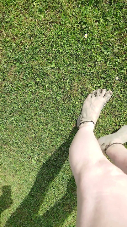 Beach Walk with Dirty Feet