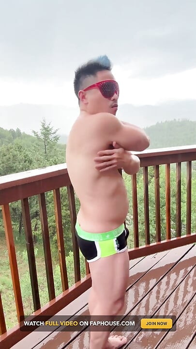 Mountain Storm Stud: Rain-soaked Asian Muscle Sensation