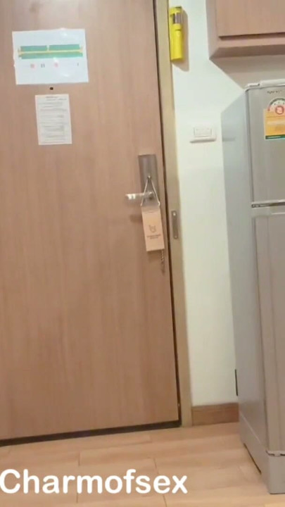 Open the hotel door and have some fun with a beautiful girl in a uniform. | Clip 1