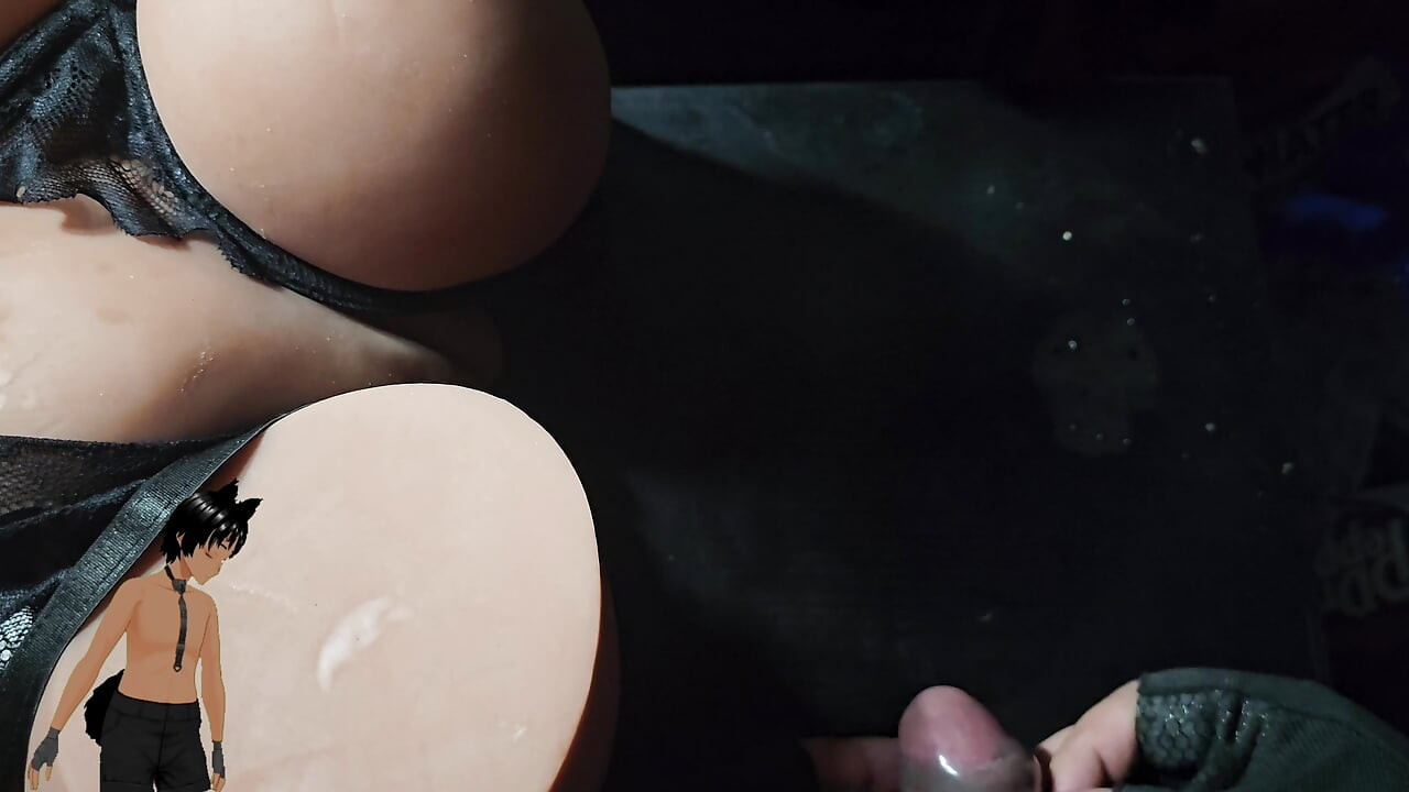 Fucking a sex toy weighing 22! With some nice lingerie and a nice BIG ass!