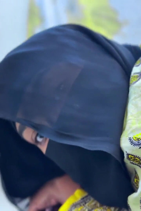 My Best Friend's Wife Make Me Seduce by Show Her Huge Ass with Hijab & Niqab & Want Ass Fuck From Me