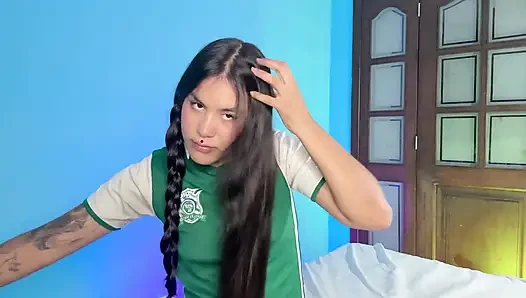 Playing with My Straight Hair