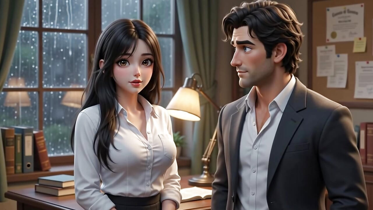 Adult Student Seduces Her Professor - After Hours (AI Generated)