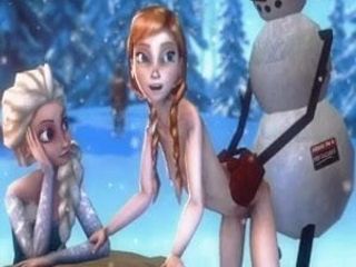 Elsa ve anna 3d seks derleme (dondurulmuş)