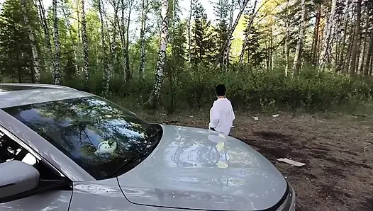 Helen nahm johnny in den wald zum sex mit