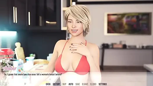 Genç Dylan ateşli orta yaşlı seksi kadın Amber ile ateşli eğlence (bölüm-1)
