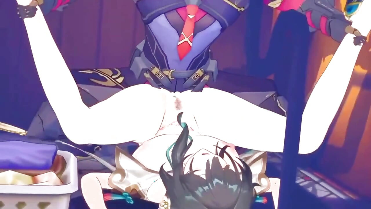 Honkai Star Rail - Nahuli si Ruan Mei Habang Nagfi-finger at Agad Pinutukan - 3D Hentai Animations