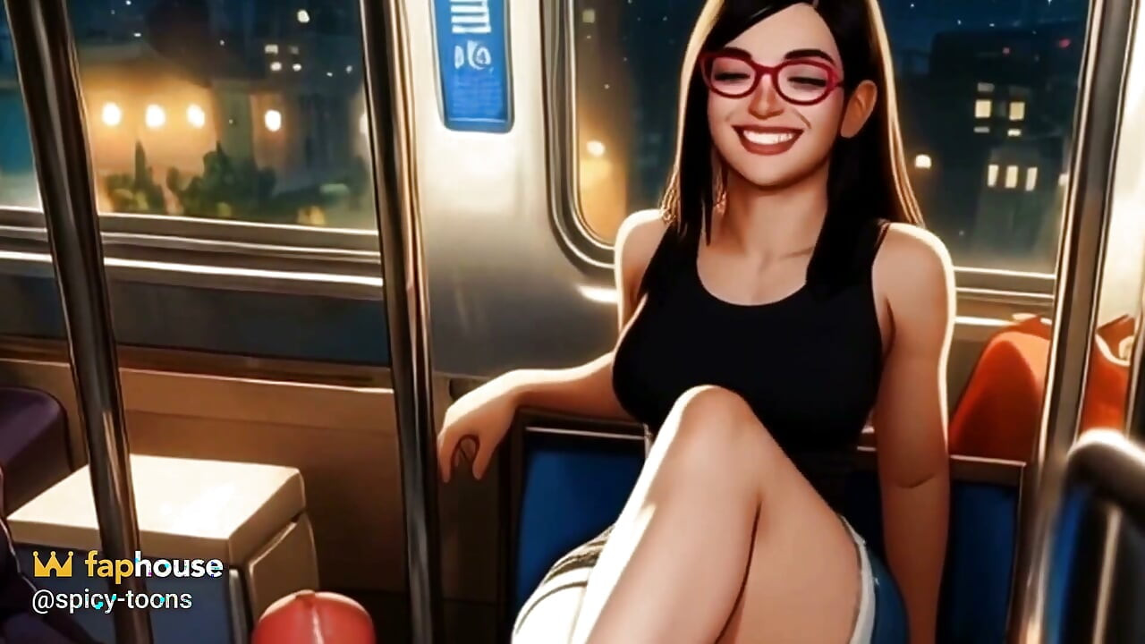 Lin Plays Footsie on the Train