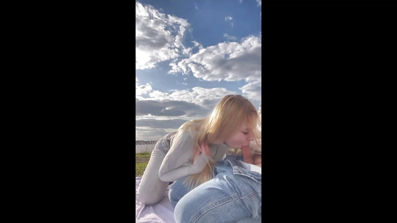 Blowjob by the River