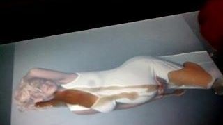 Трибьют спермы для красивой беременной Christina Aguilera