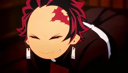 Tanjiro получает минет и кримпай в позе хентай наездницы от Demon Slayer Shinobu