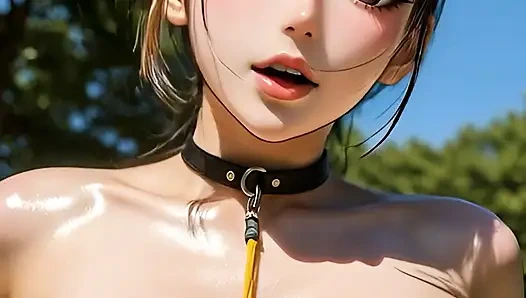 POV of Pleasing Your Big Breast Stepdaughter in Public Park