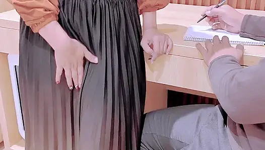 Naked prank in front of a debt collector