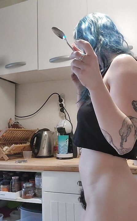 Will you stay with me while I make myself a coffee?