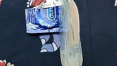 Asian black men morning hard cumshot with durex condom