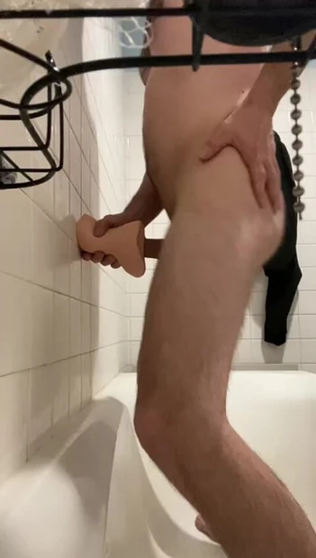 Solo pleasure with my favorite realistic toy. Slow, teasing strokes turning into intense pleasure.Enjoy every moment with me.