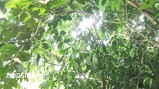 Very Black Man From Uganda Fuck Teen Big Boobs Girl Friend in Their Farmland