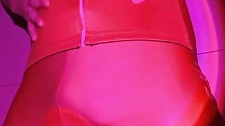 Sporty Sexy Guy Plays with Himself in a Tight Cycling Suit and Cums