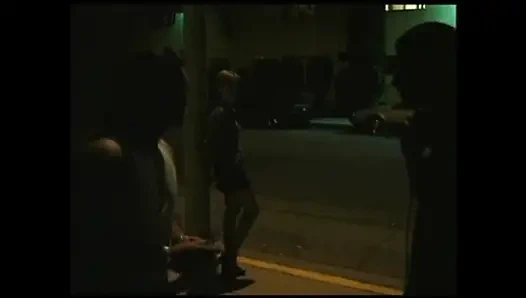 Vintage MILF Ass Fucked and Cumshot in Mouth by Two Black and White Monster Cocks