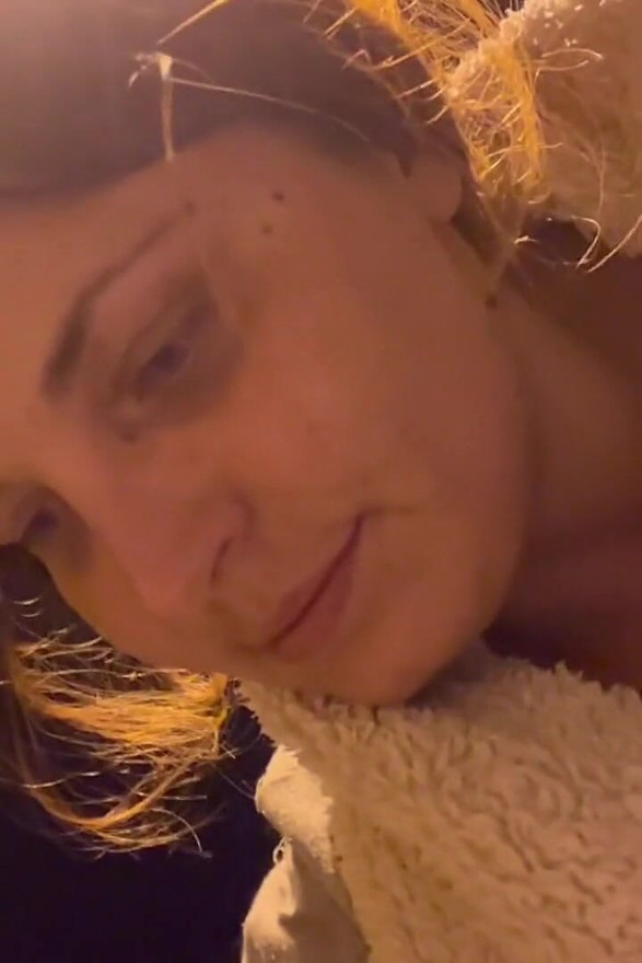 Outdoor Tits BDSM with Clothespins and a Car Passing by