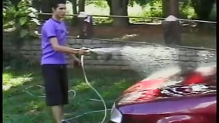Blonde cute teen tranny Claudia Hunter with round ass rides a big hard schloeng outside