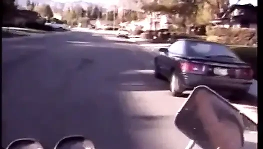 Jordan lee si cewek nakal dengan sepeda motor lagi nungging dan memeknya dientot dari belakang
